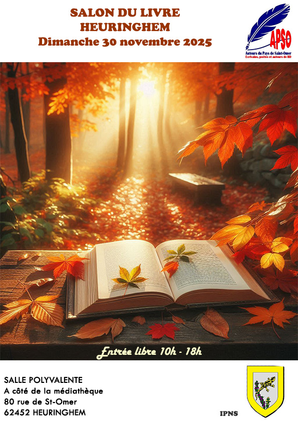 Affiche salon du livre Heuringhem 2024